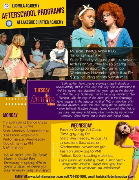 Lakeside Charter After School Clubs Ludmilamusicart