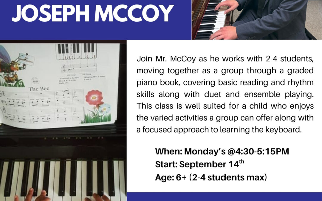Group Piano with Joseph McCoy