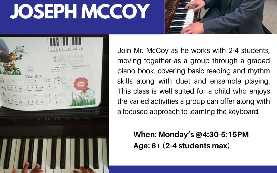 Group Piano with Joseph McCoy