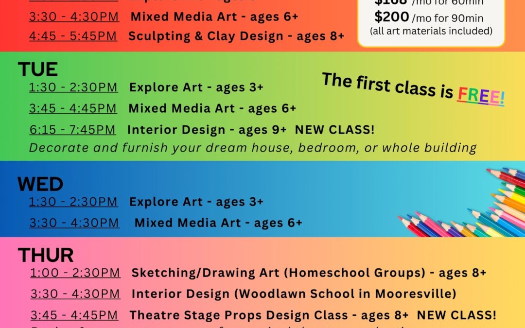 NEW Art Schedule