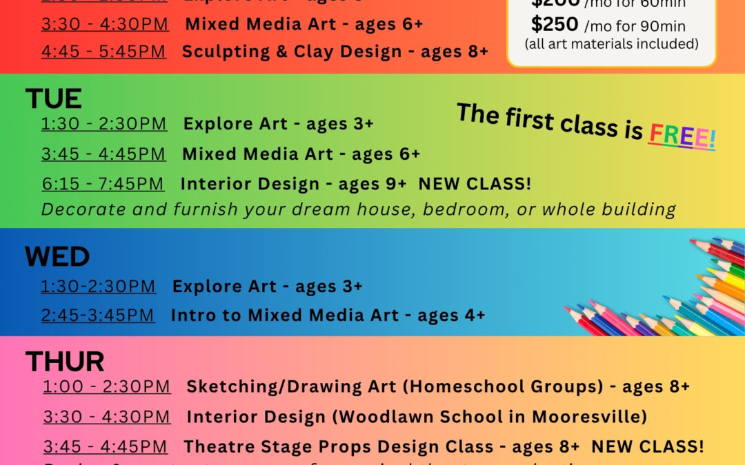 NEW Art Schedule